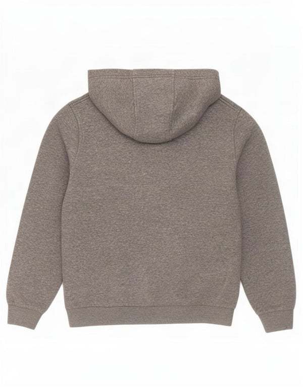Nike Boys Hoodie Jumper 12-13 Years Large Grey Flecked Cotton