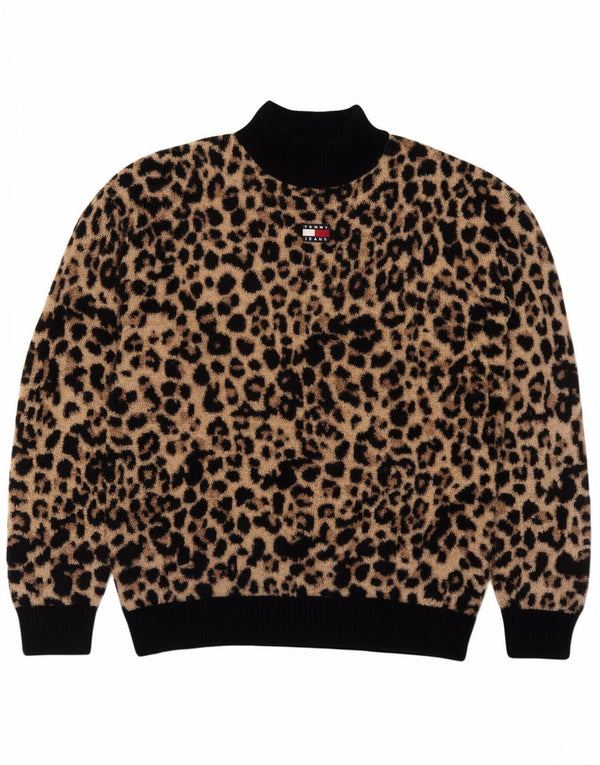 Tommy Hilfiger ženski džemper s kornjačičastim ovratnikom UK 14 srednje smeđa