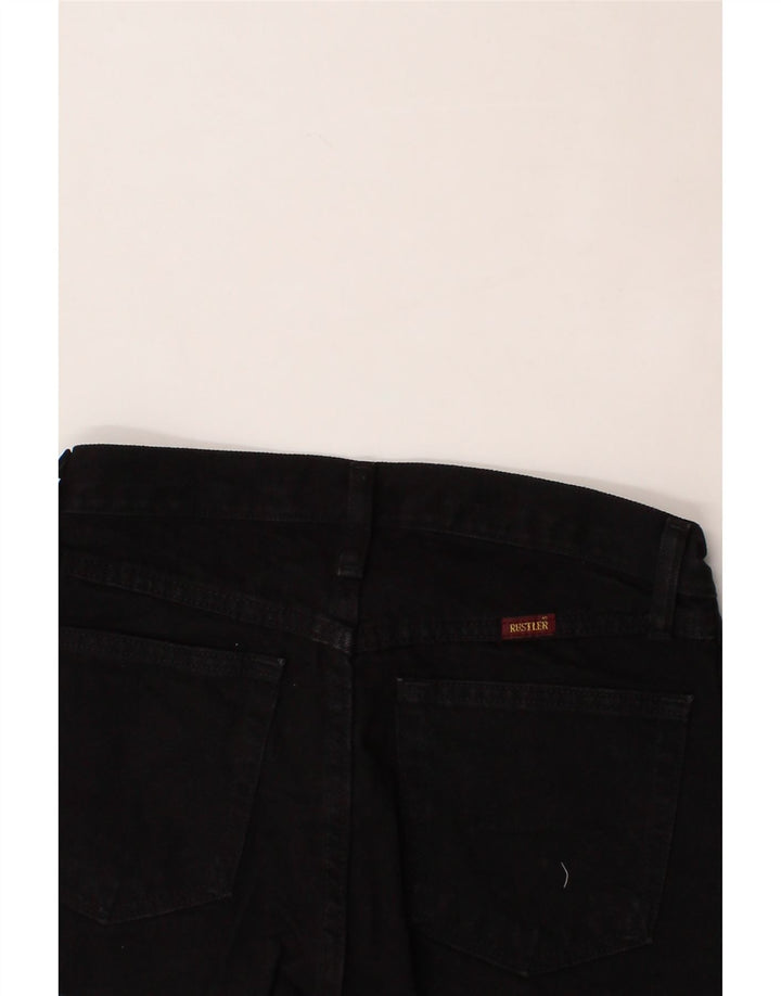 RUSTLER Womens Rustler Denim Shorts W29 Medium Black Cotton Vintage Rustler and Second-Hand Rustler from Messina Hembry 