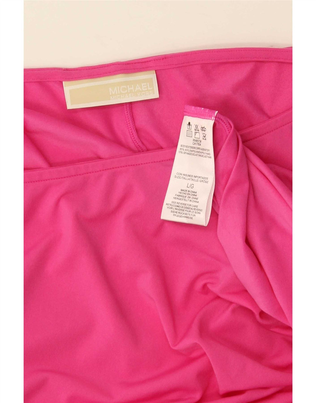 Michael Kors Womens Oversized Tunic Top UK 16 Large Pink Nylon