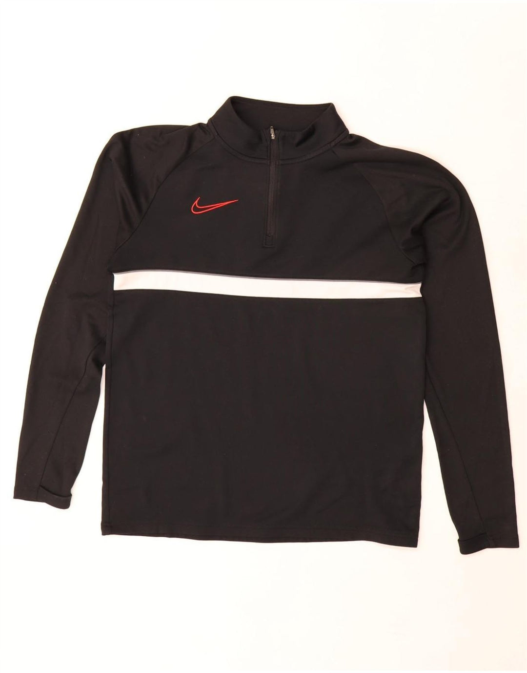 Nike Haut de survêtement Dri Fit à col zippé pour homme Taille S Noir Colorblock