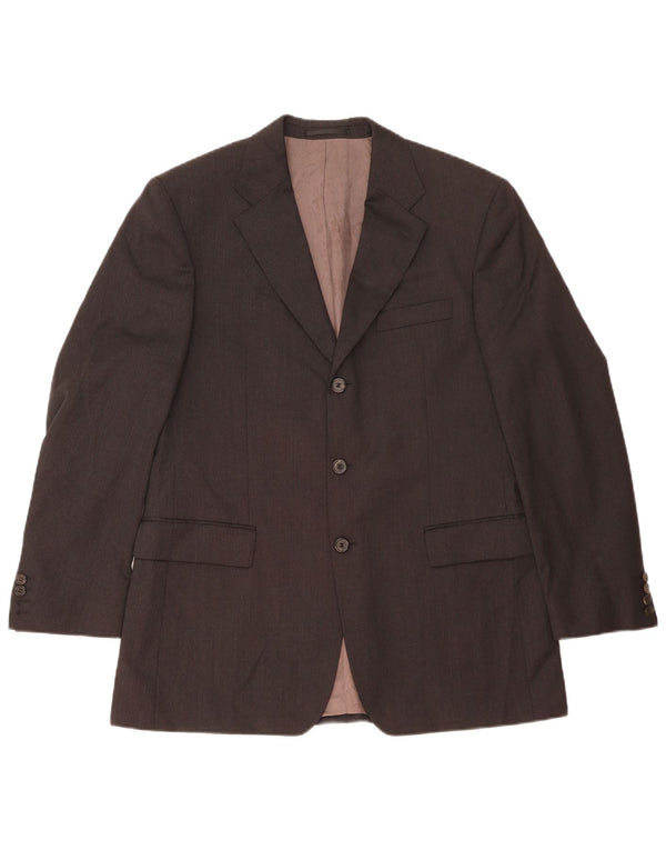 Hugo Boss Veste blazer à 3 boutons pour homme IT 50 Large laine noire