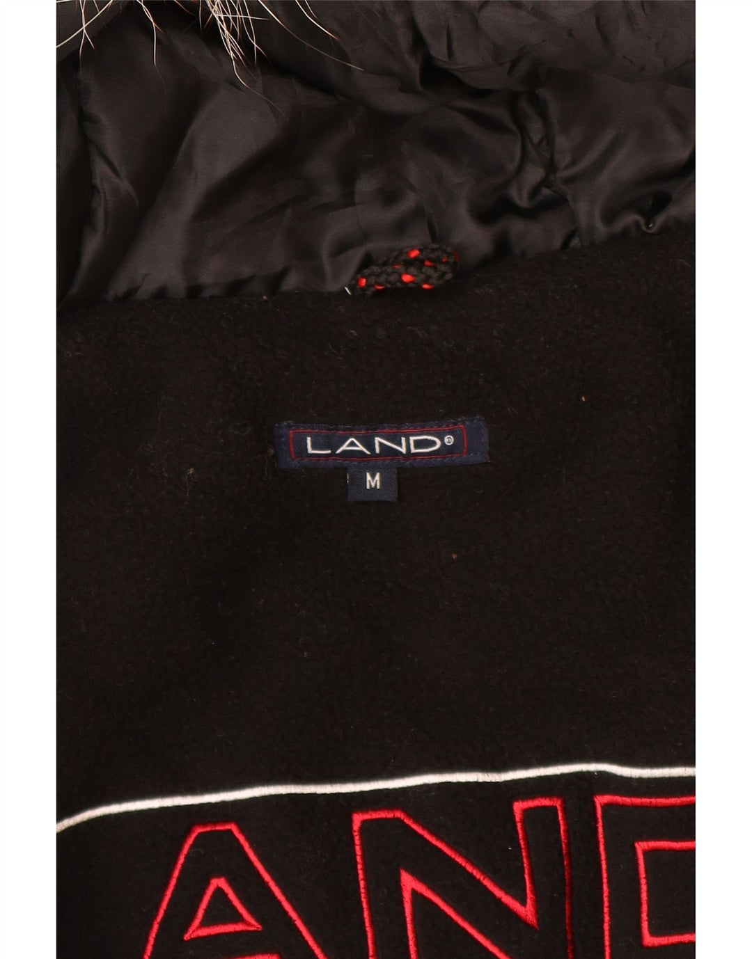 Veste Parka à capuche homme vintage UK 38 Nylon noir moyen
