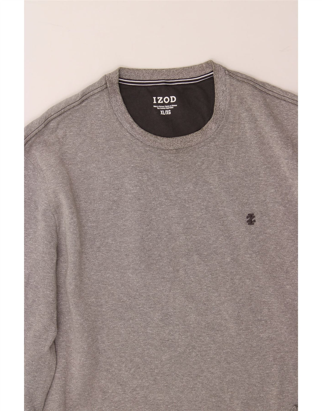 IZOD Mens Big & Tall Sweatshirt Jumper XL Grey Cotton Vintage Izod and Second-Hand Izod from Messina Hembry 