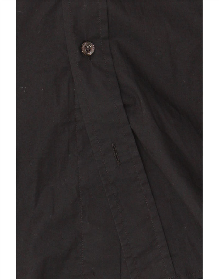 Dolce & Gabbana Mens Slim Shirt IT 48 Medium Black Cotton