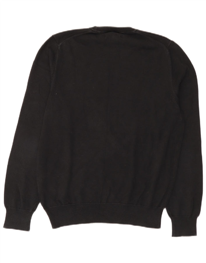 Marks & Spencer Womens Crew Neck Jumper Sweater Medium Black Cotton