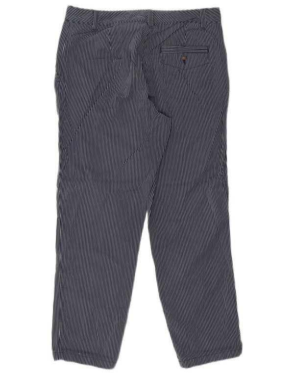 Marks & Spencer Dame Cropped Trousers UK 12 Medium W30 L26 Navy Blue