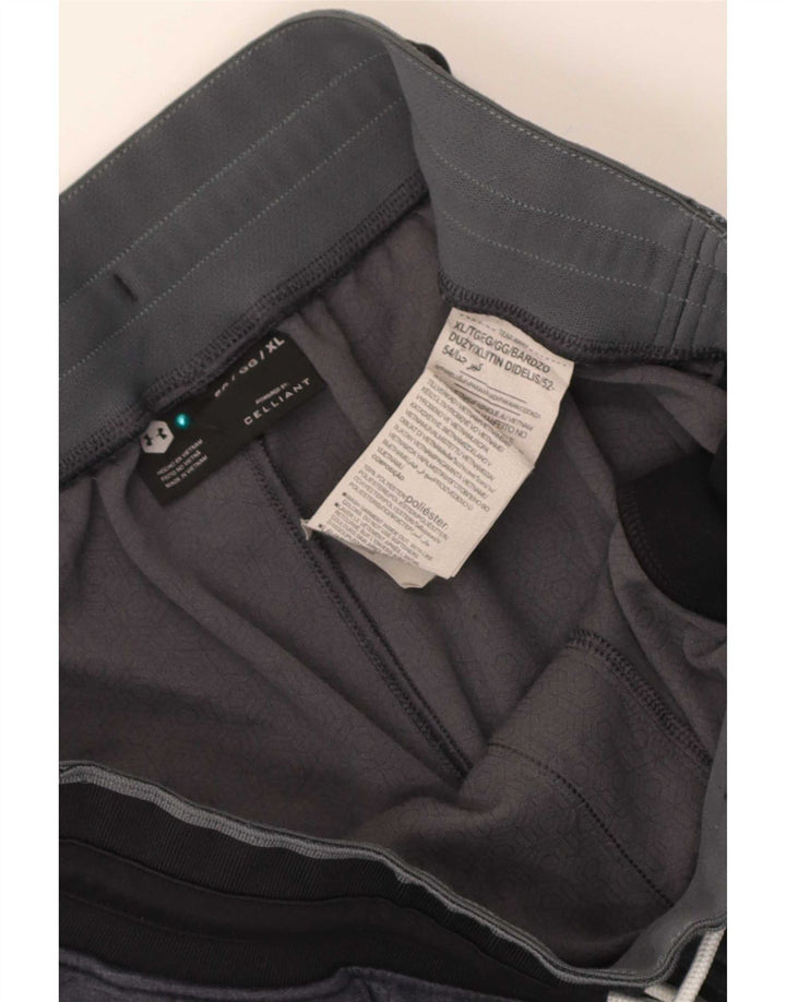Under Armour Mens Graphic Sport Shorts XL Grey Colourblock Polyester