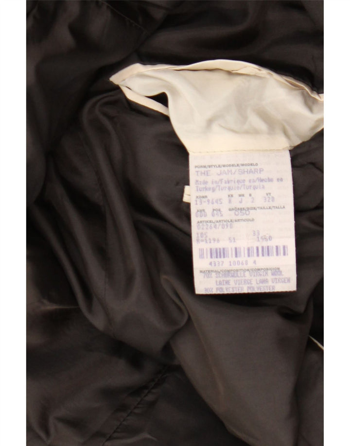 Hugo Boss Veste blazer à 2 boutons pour homme IT 50 Large laine vierge marron