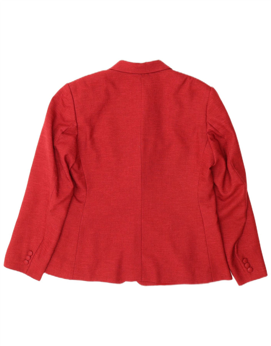 VINTAGE Womens 3 Button Blazer Jacket UK 14 Large Red Flecked