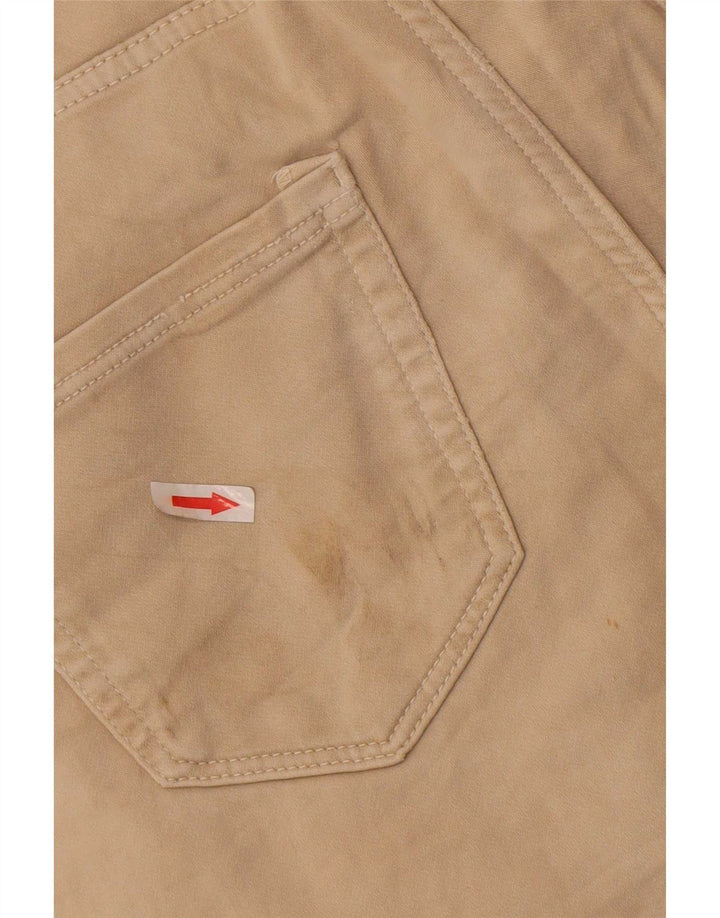 Zara Mens Cargo Sport Shorts Medium Beige Cotton