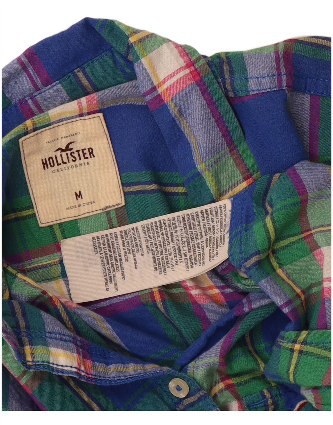 Hollister Womens Shirt UK 12 Medium Multicoloured Check Cotton