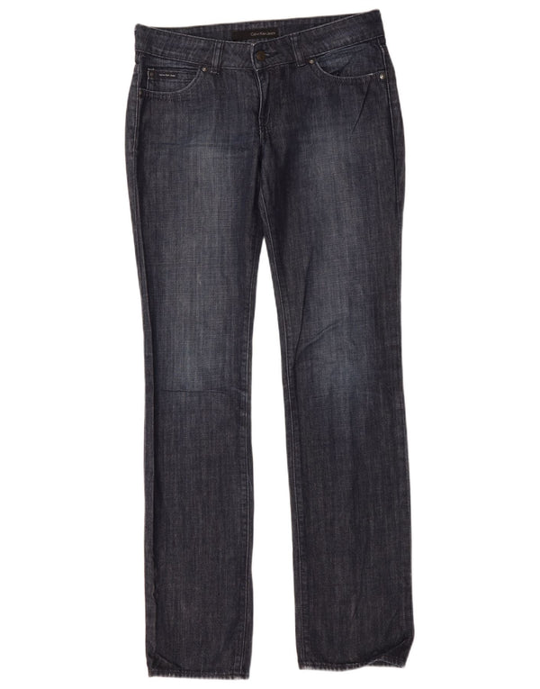 Jeans slim da donna Calvin Klein W28 L34 cotone blu navy