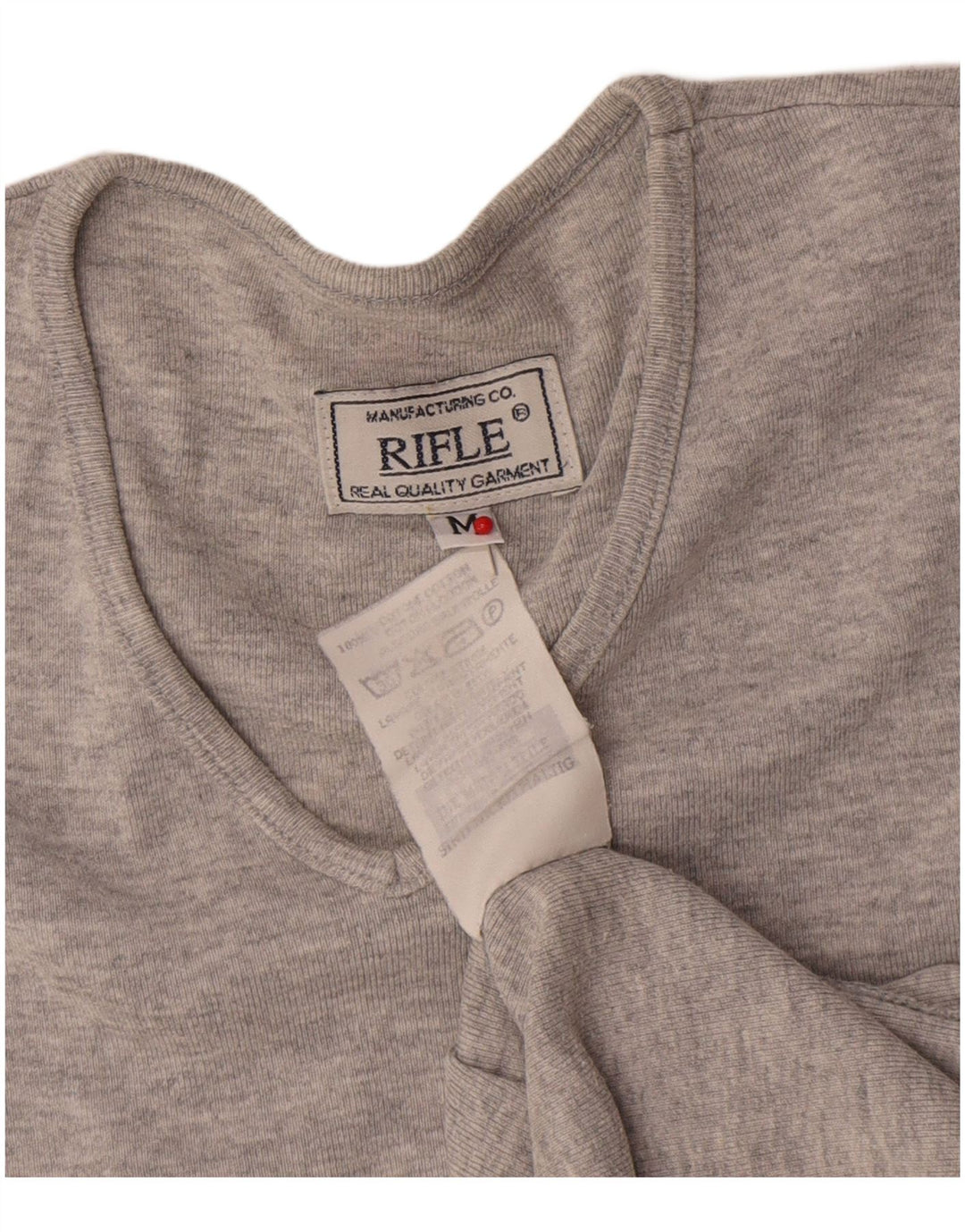 Rifle Womens Vest Top UK 14 Medium Grey Flecked Cotton