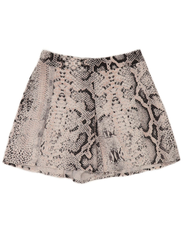 Karen Millen Damskie szorty z wysokim stanem UK 6 XS W25 Różowy nadruk zwierzęcy