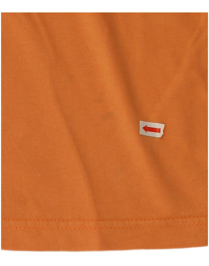 Izod Mens T-Shirt Top Large Orange Cotton