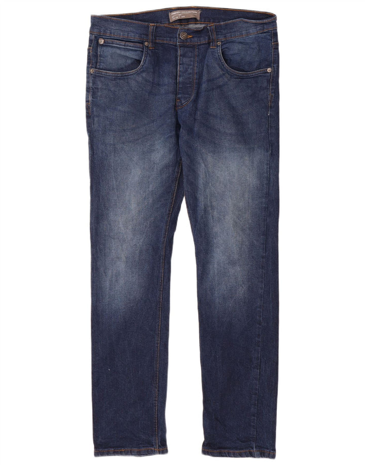 FRENCH CONNECTION Mens Slim Jeans W36 L32 Blue Cotton
