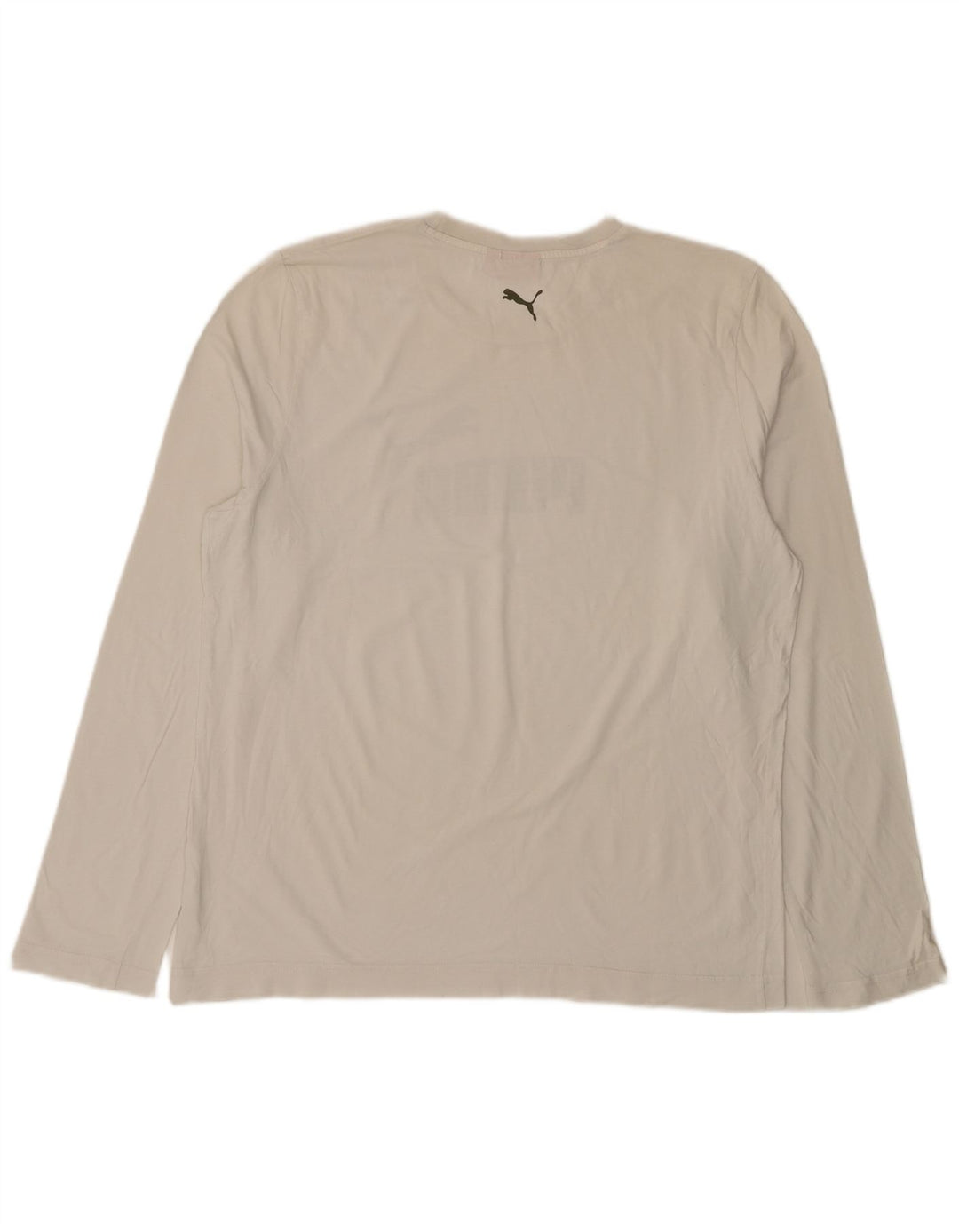 Мужской топ с рисунком Puma с длинным рукавом XL, белый