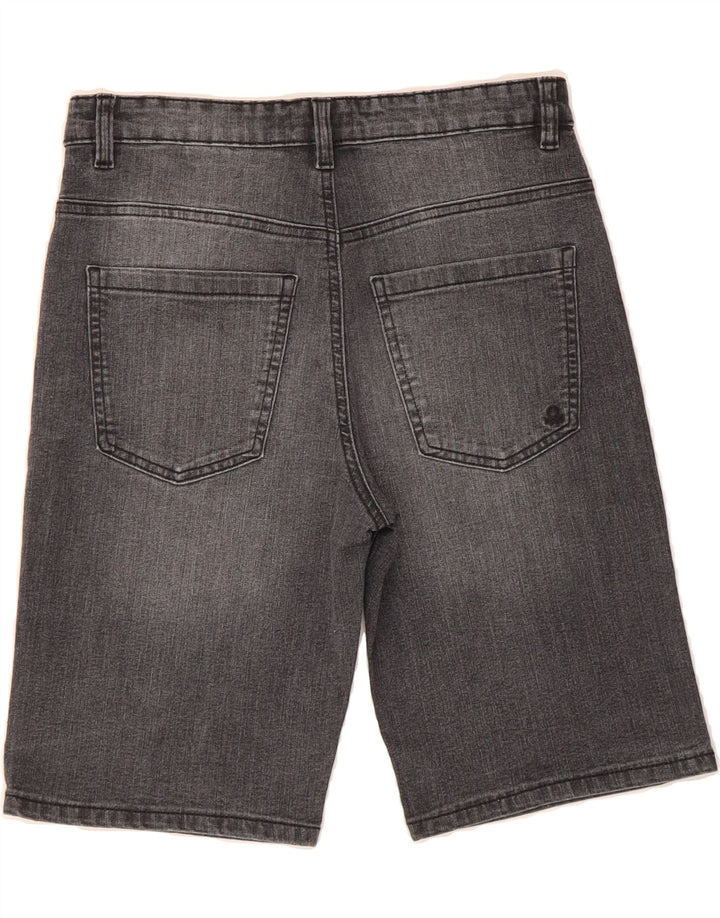 BENETTON Boys Denim Shorts 15-16 Years W28 Grey Vintage Benetton and Second-Hand Benetton from Messina Hembry 