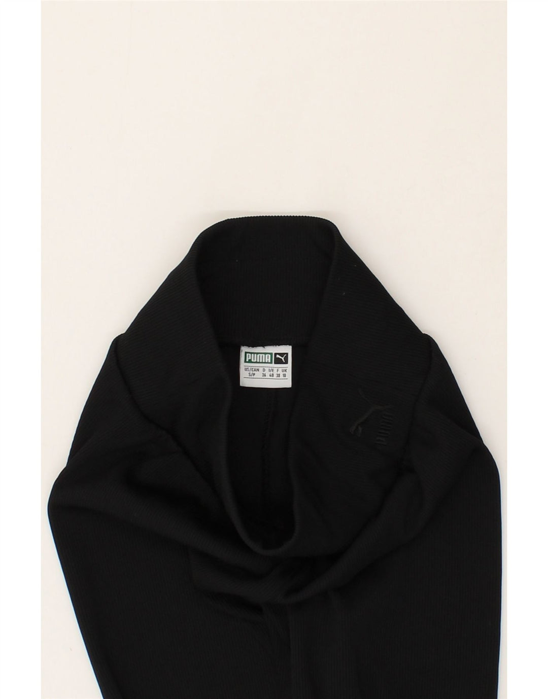 PUMA Womens Leggings UK 10 Small  Black Vintage Puma and Second-Hand Puma from Messina Hembry 