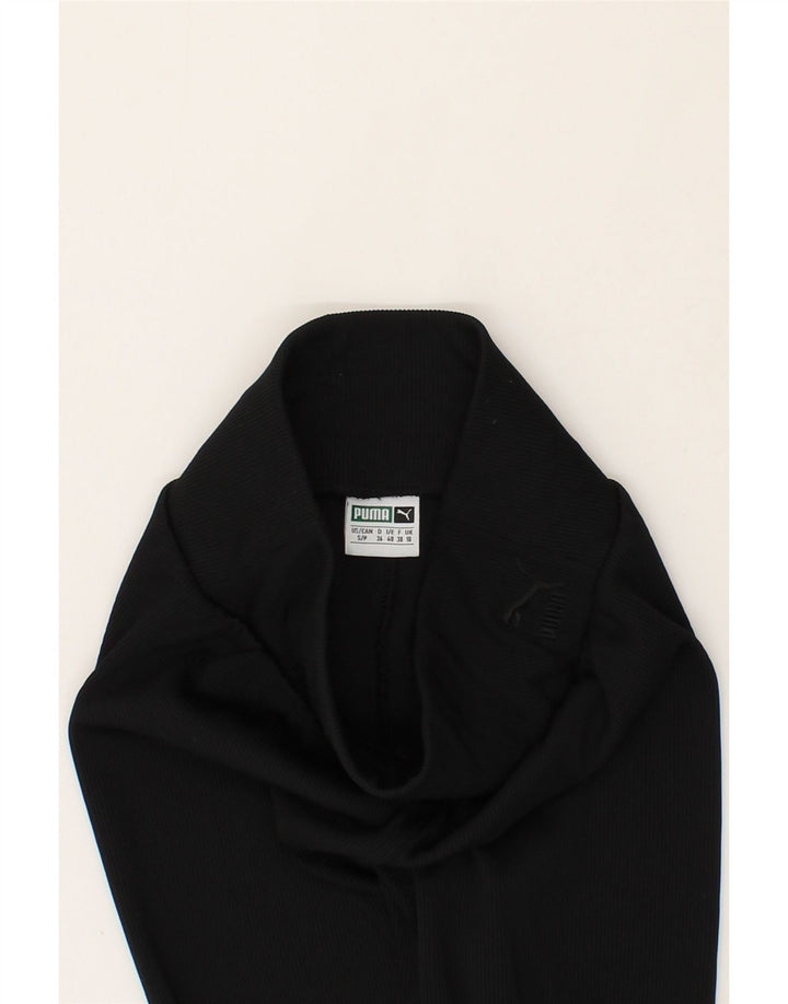 PUMA Womens Leggings UK 10 Small  Black Vintage Puma and Second-Hand Puma from Messina Hembry 