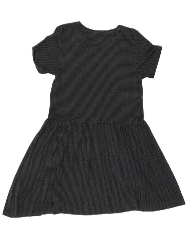 Zara Womens Trafaluc A-Line Dress UK 12 Medium Grey Pinstripe