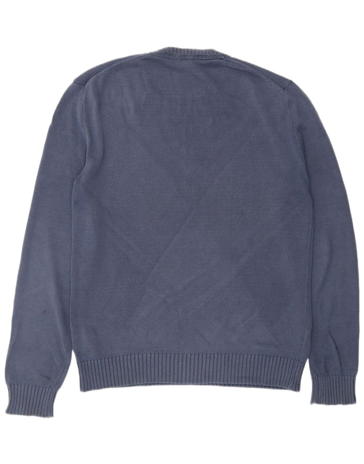 HACKETT Jersey De Cuello Redondo Para Hombre De Algodón Azul Marino Medio