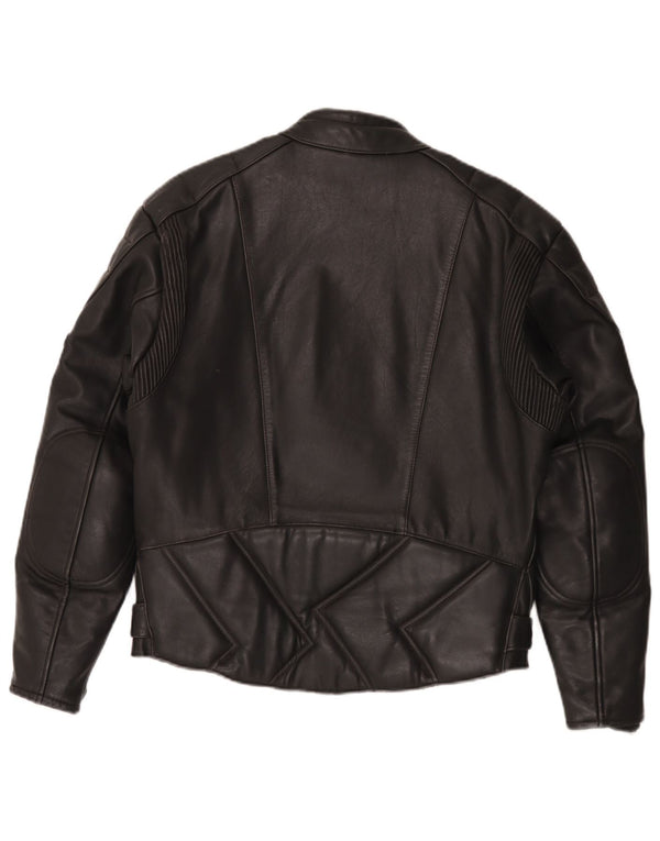 Belo Tours Chaqueta de cuero para hombre EU 50 Large Black