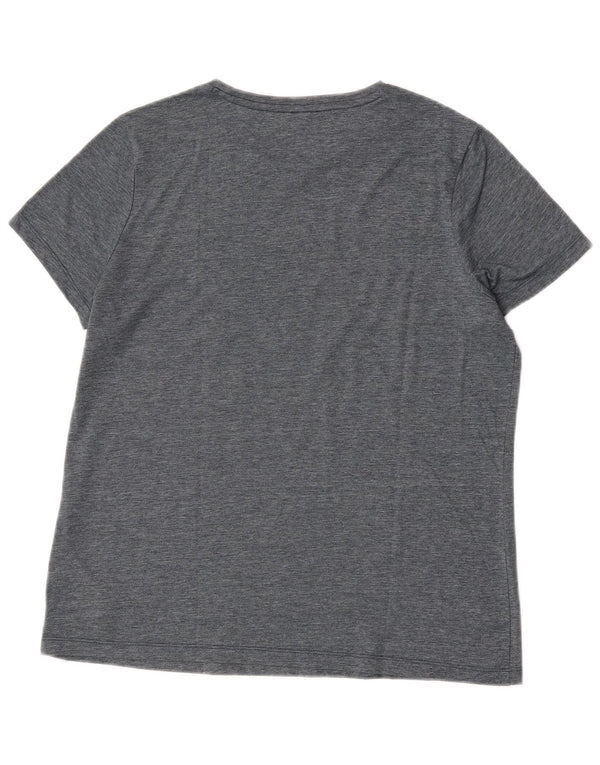 Puma Mens Graphic T-Shirt Top Large Grey Polyester
