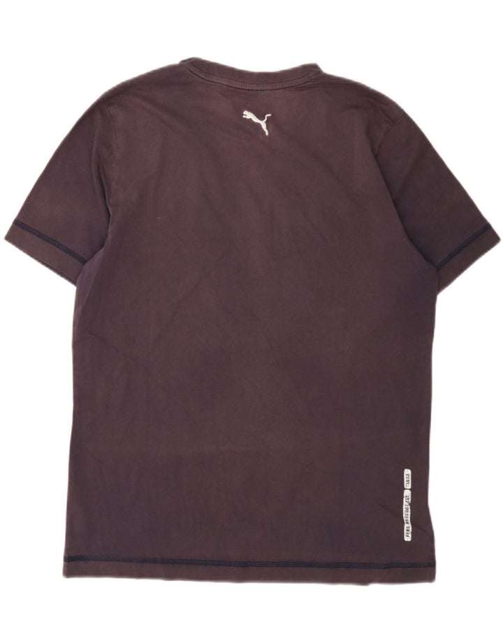 PUMA Mens Graphic T-Shirt Top Medium Navy Blue Cotton Vintage Puma and Second-Hand Puma from Messina Hembry 
