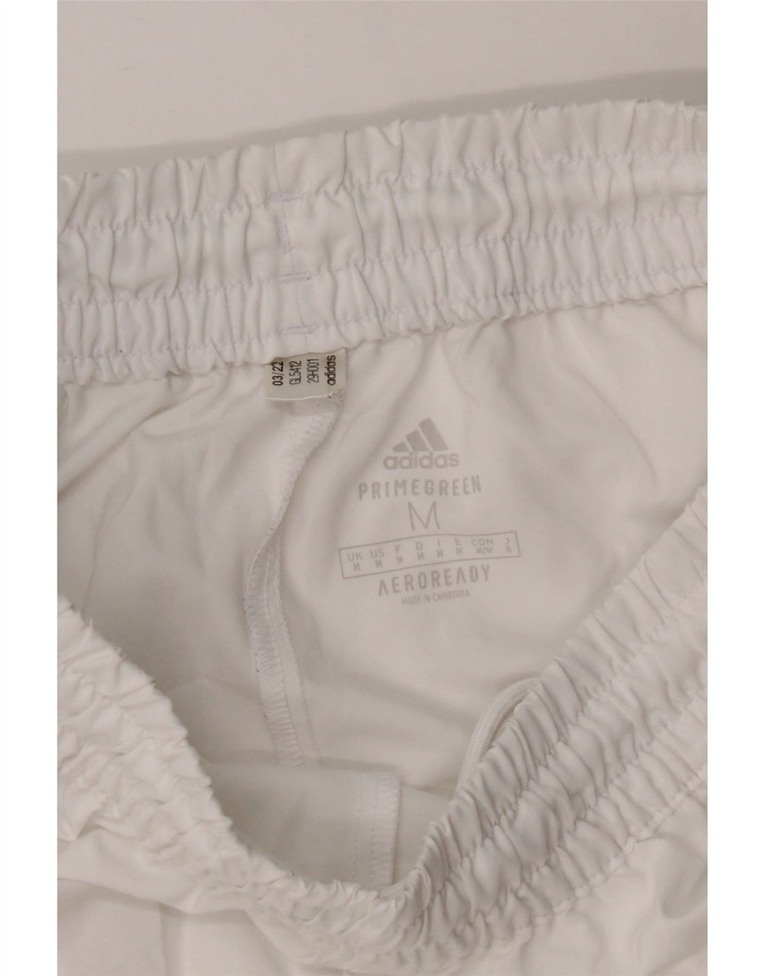 Adidas Mens Aeroready Sport Shorts Medium White Polyester