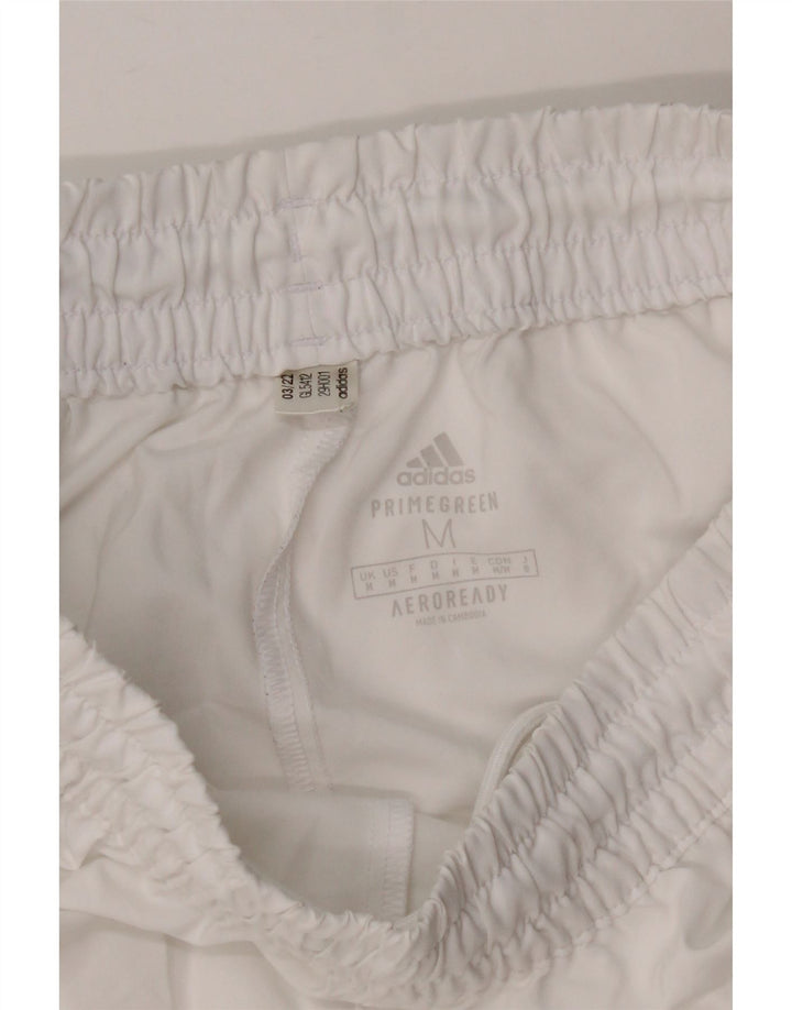 Adidas Mens Aeroready Sport Shorts Medium White Polyester