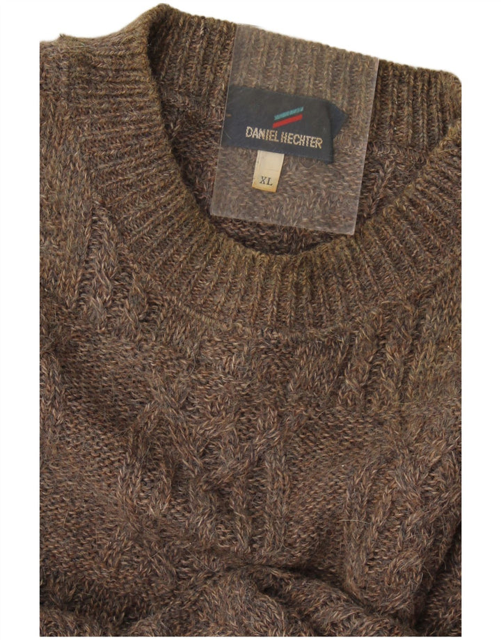 Maglione maglione girocollo da uomo Daniel Hechter XL marrone