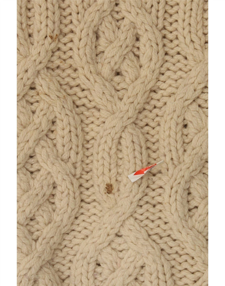 Timberland Pull à col boutonné pour homme en laine blanc cassé