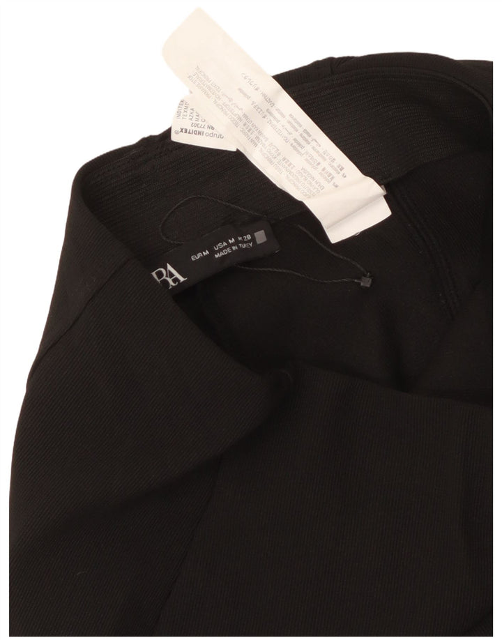 Zara Womens Skinny Trousers Medium W28 L34 Black Polyester