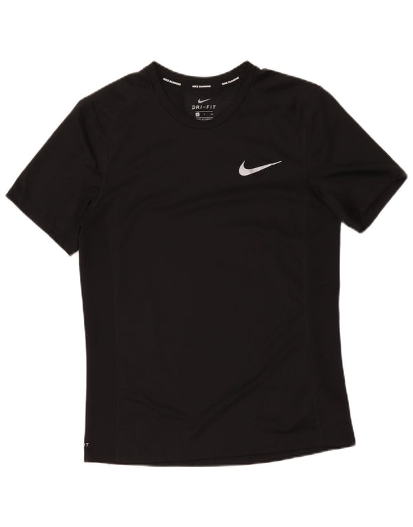 Nike Herre T-Shirt Top Lille Sort Polyester Sports
