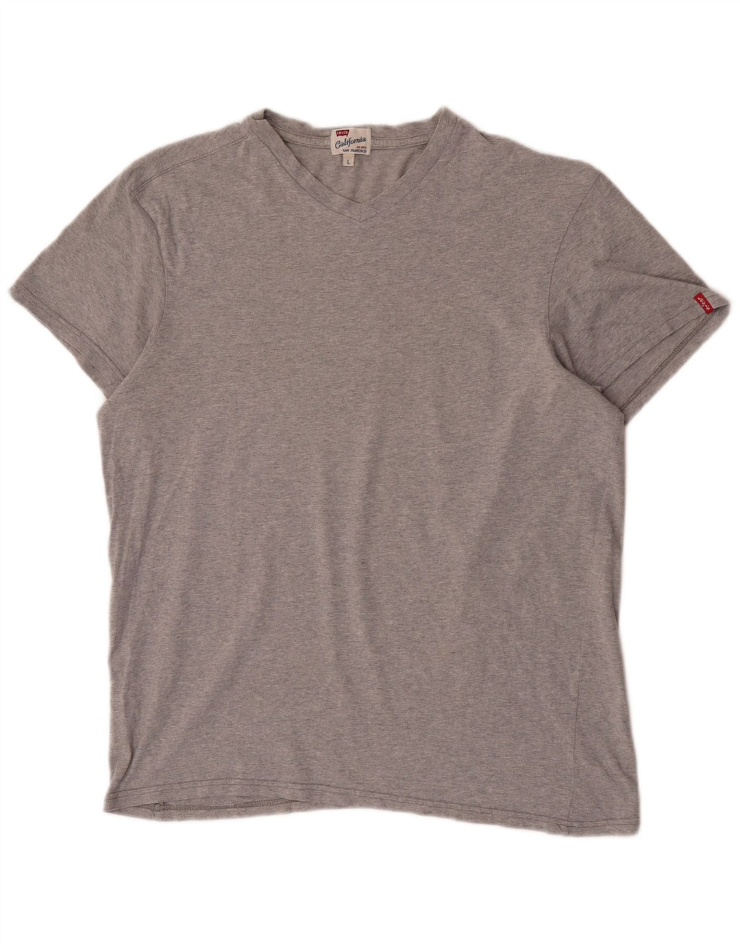 Levi's Herren T-Shirt Top Large Grau Baumwolle