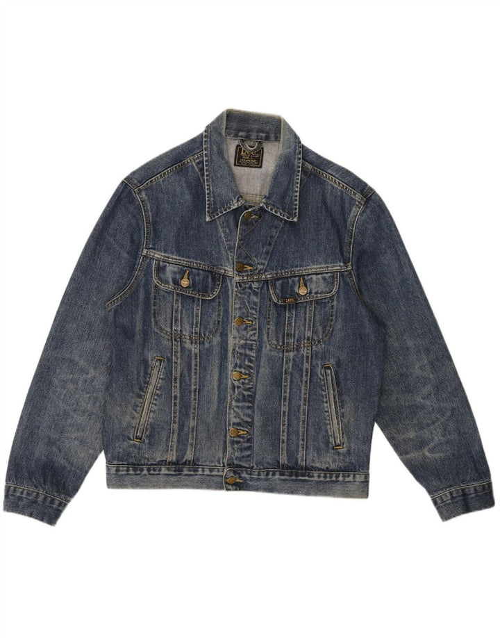LEE Veste en jean pour homme UK 40 Large Bleu Coton