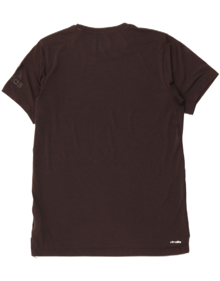 ADIDAS Mens Climalite T-Shirt Top Medium Black Polyester