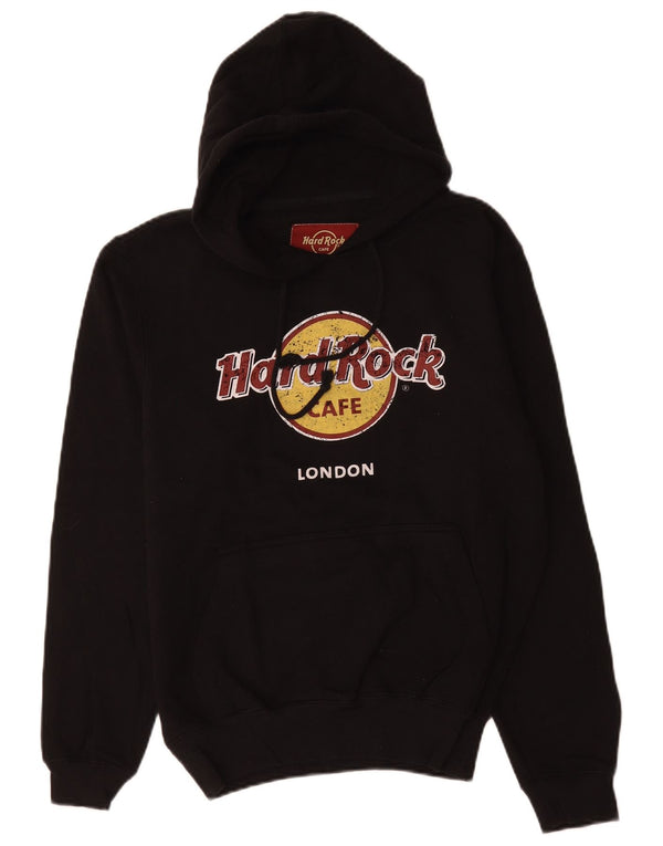 Hard Rock Cafe Pull à capuche London Graphic pour homme en coton noir moyen