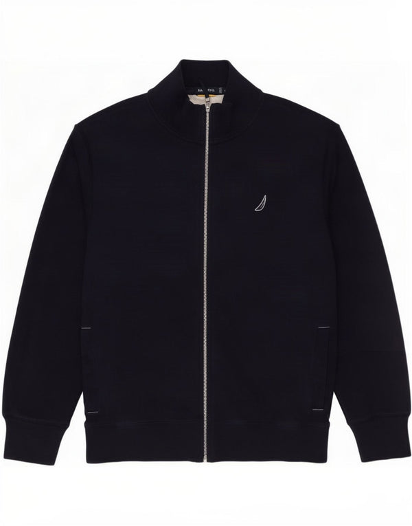 Nautica Veste de survêtement graphique pour homme en coton bleu marine moyen