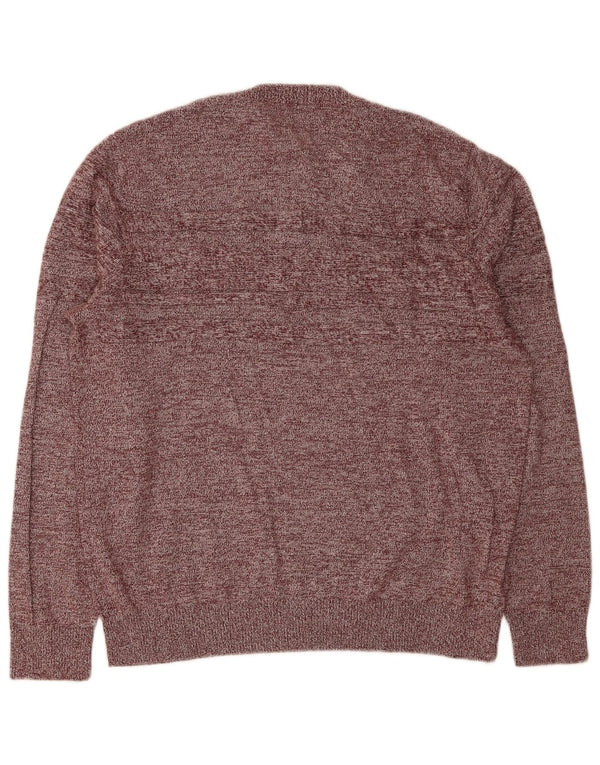 Penguin Herre Crew Neck Jumper Sweater XL Bourgogne Flecked Bomuld