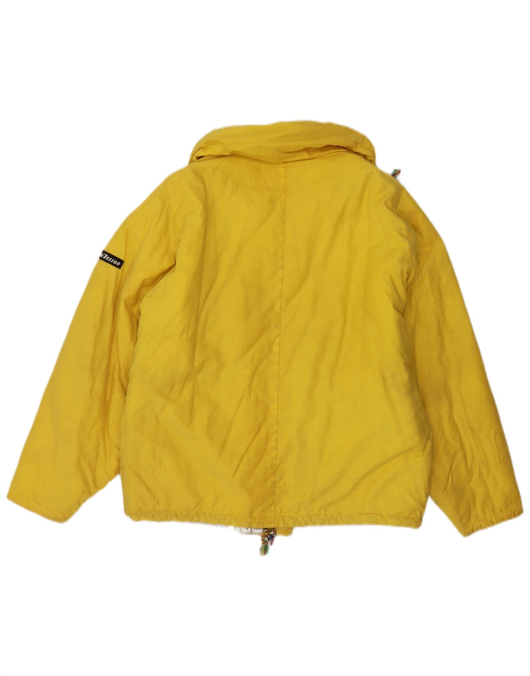 Anzi Besson Womens Oversized Padded Jacket UK 10 Small Yellow Cotton