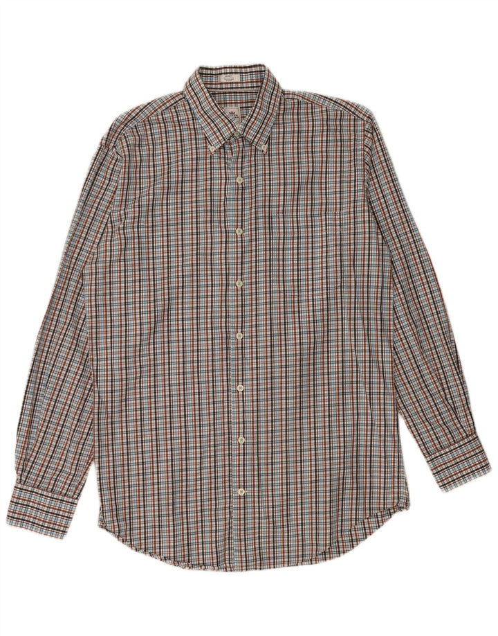 PETER MILLAR Mens Shirt Medium Multicoloured Check Cotton