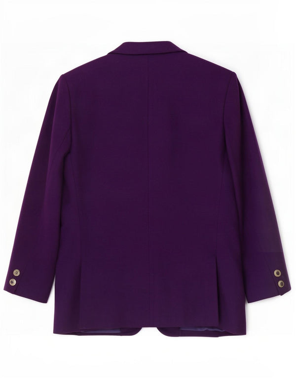 Pendleton Veste Blazer 1 Bouton pour Femme UK 12 Laine Vierge Violet Moyen