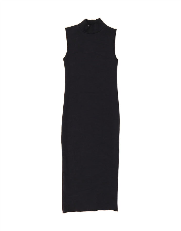 ZARA Womens Sleeveless Maxi Dress UK 8 Small Navy Blue Polyester Vintage Zara and Second-Hand Zara from Messina Hembry 