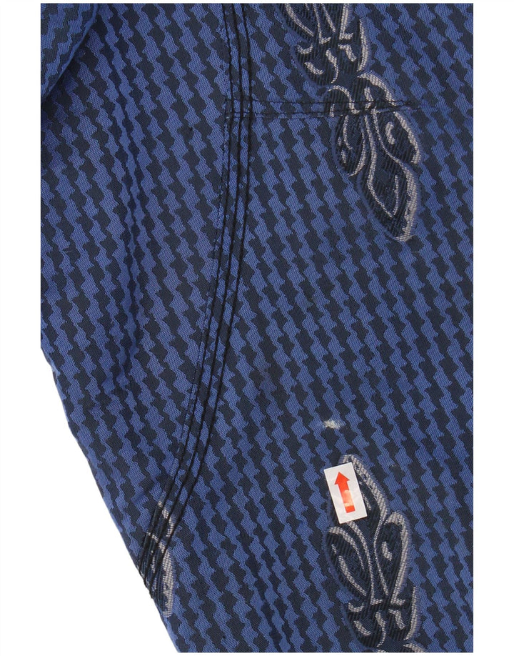 PROLINE Womens Windbreaker Jacket UK 18 XL Blue Houndstooth