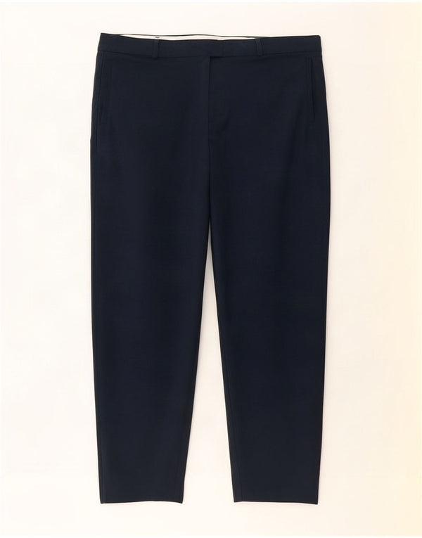 Monsoon Damen-Chinohose mit hoher Taille, UK 22, 3XL, W44, L28, Marineblau