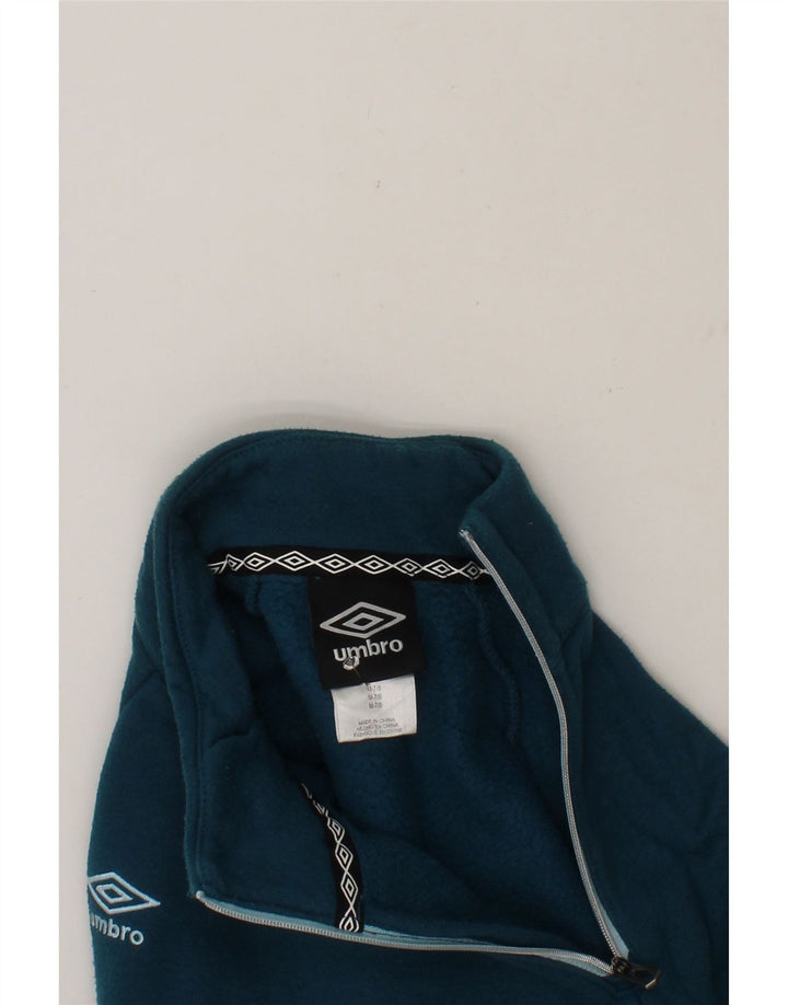 UMBRO Girls Sweatshirt Jumper 7-8 Years Medium Blue Cotton Vintage Umbro and Second-Hand Umbro from Messina Hembry 