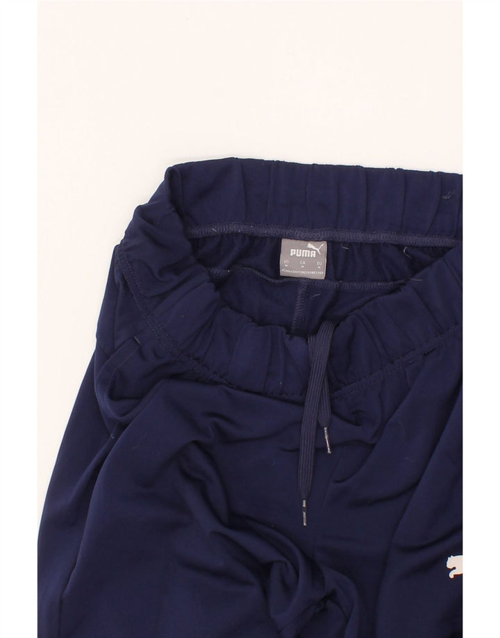 PUMA Mens Tracksuit Trousers Joggers Medium  Navy Blue Polyester Vintage Puma and Second-Hand Puma from Messina Hembry 